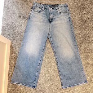 AG wide leg crop jeans